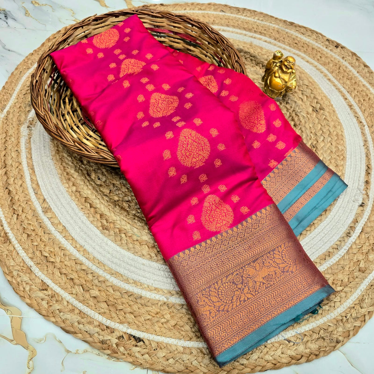 Traditional Soft Silk Zari Border Saree