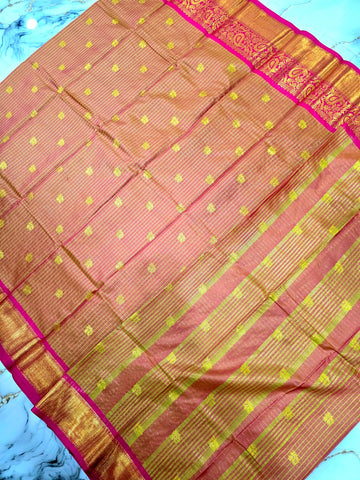 Banaras Checked Silk Saree