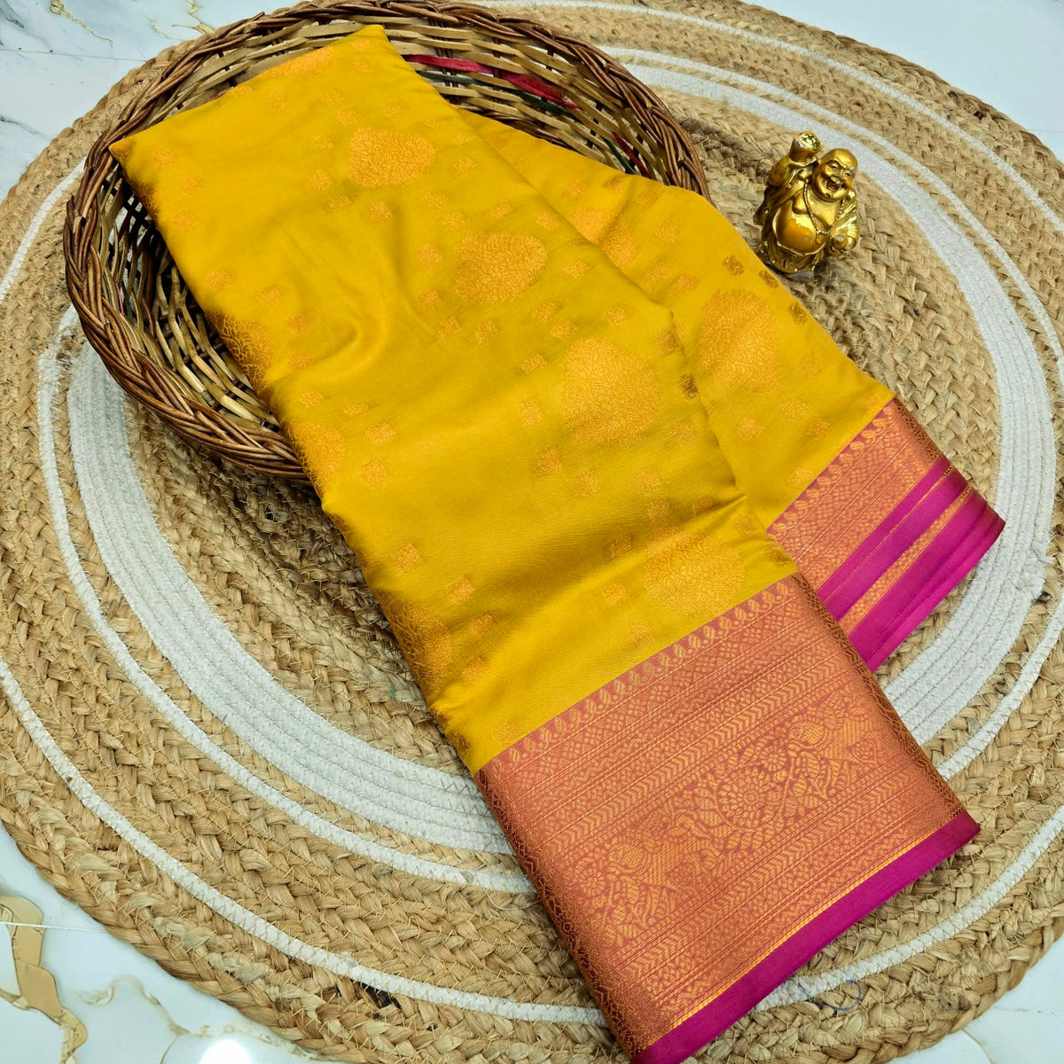 Traditional Soft Silk Zari Border Saree