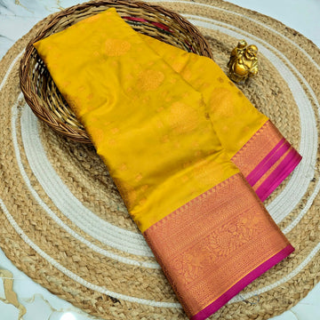 Traditional Soft Silk Zari Border Saree