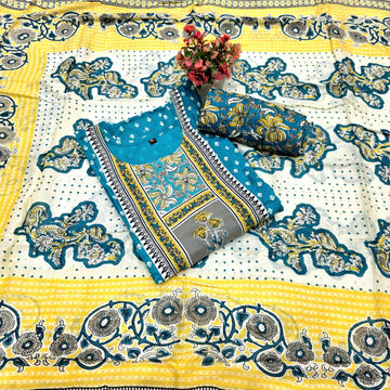 Kalamkari Design Chudi Set
