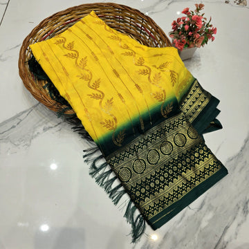Vairaoosi Design Foil Silk Saree