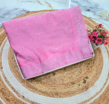 Full Stone Party Wear Space Silk Saree