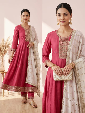 Jamdani 3-Pcs Kurti Set