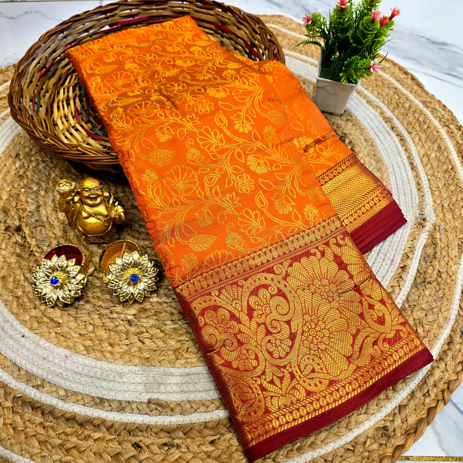 Tissue Bridal Saree