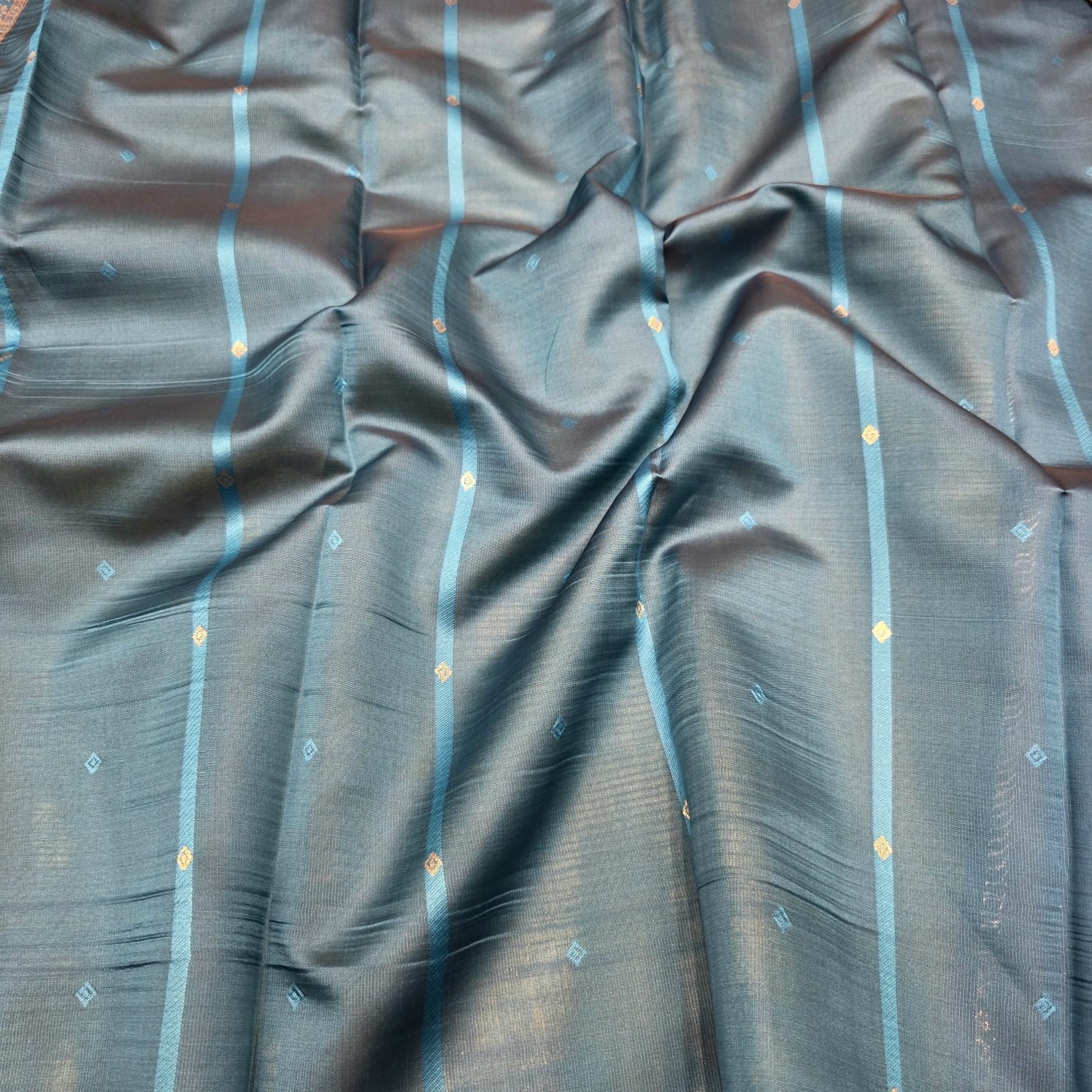 Checked Soft Silk Saree