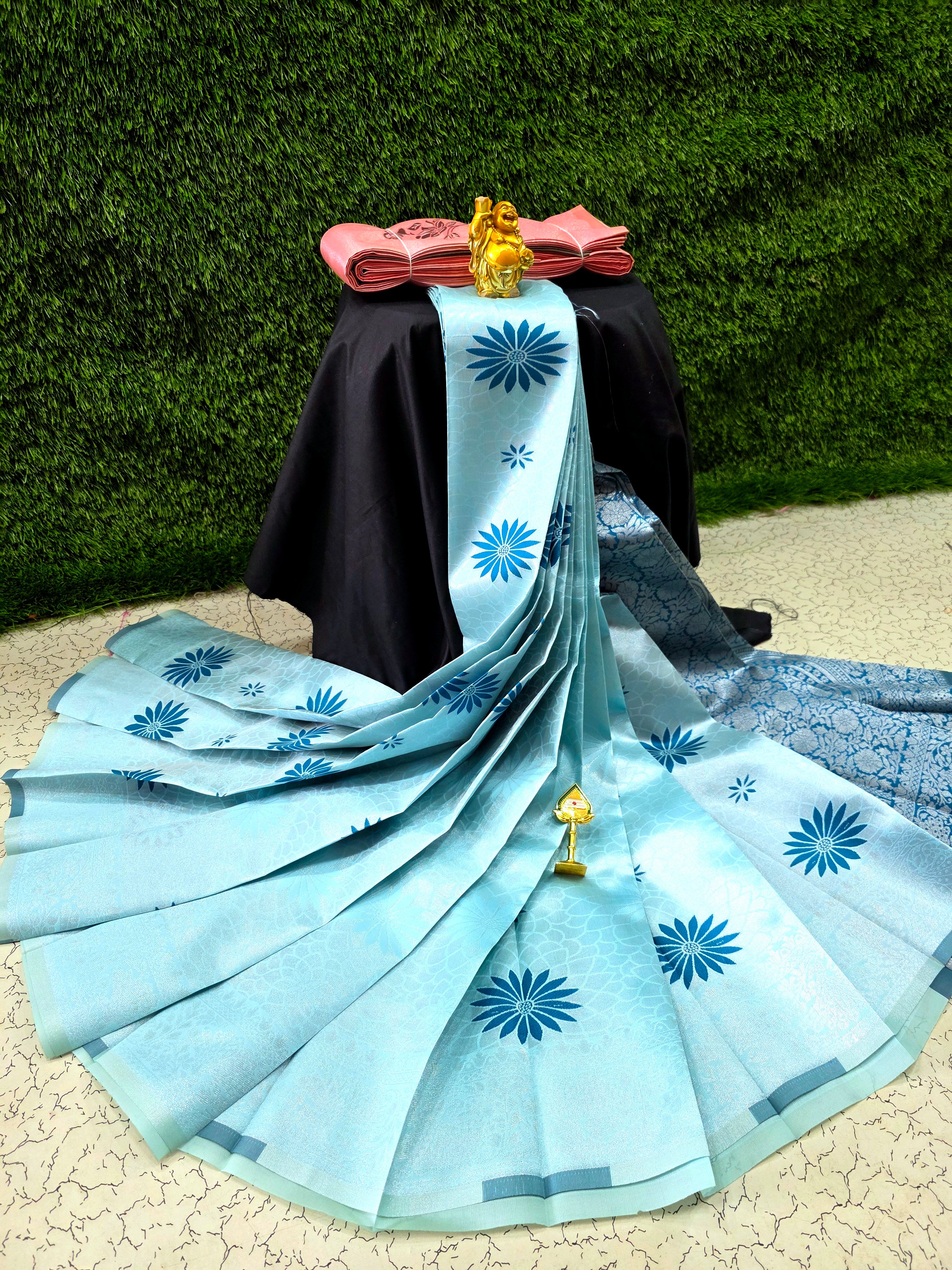 Laxmi Kubera Semi Silk Saree