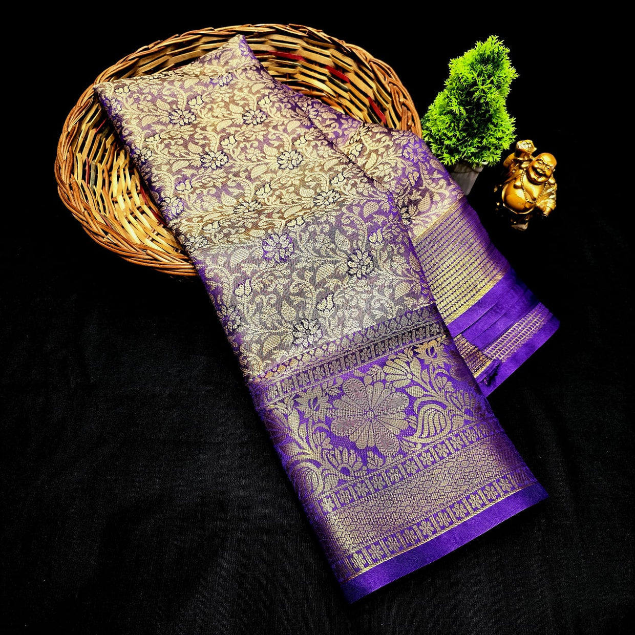 One Gram Gold Saree ( same colour only dispatch )