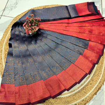 Kubera Checked Silk Saree