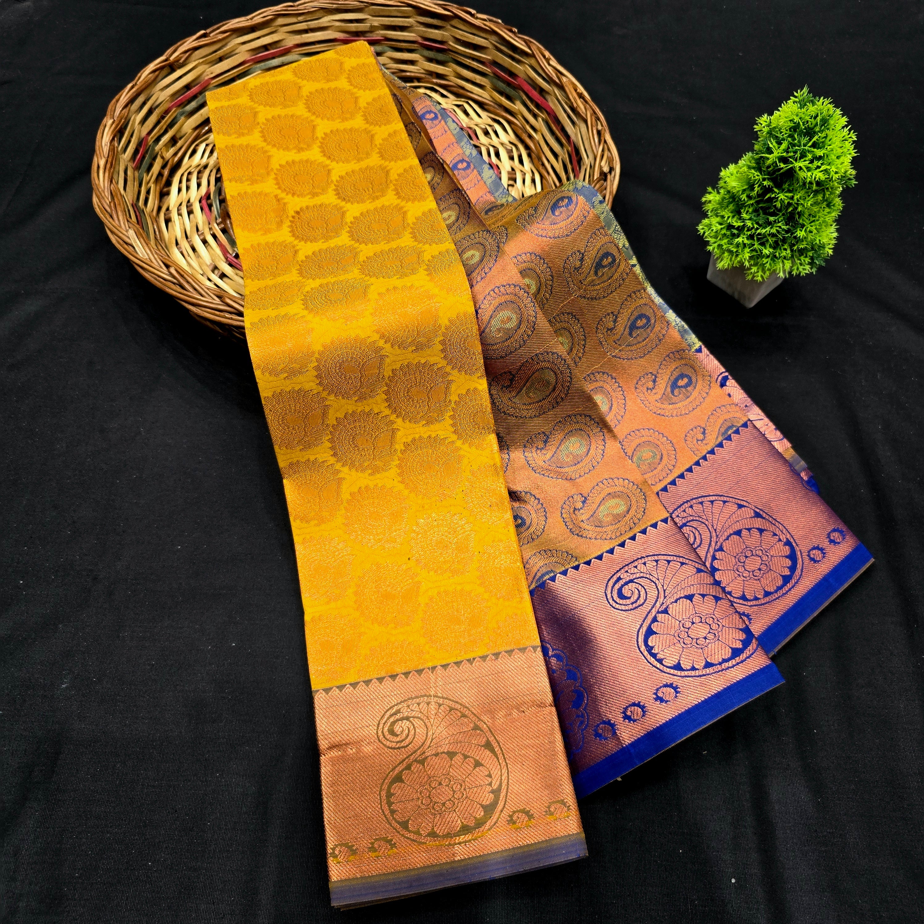 All Self Bridal Saree ( Without Stone )