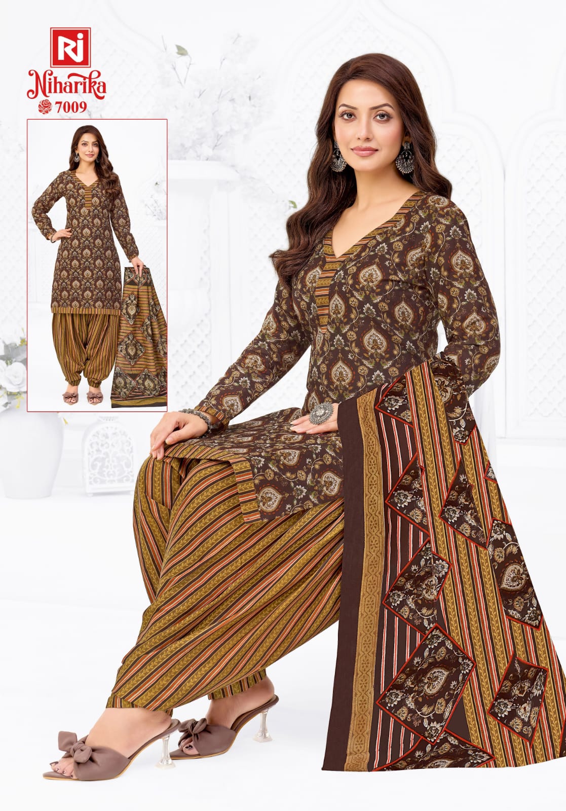 Printed Patiyala Kurti Set
