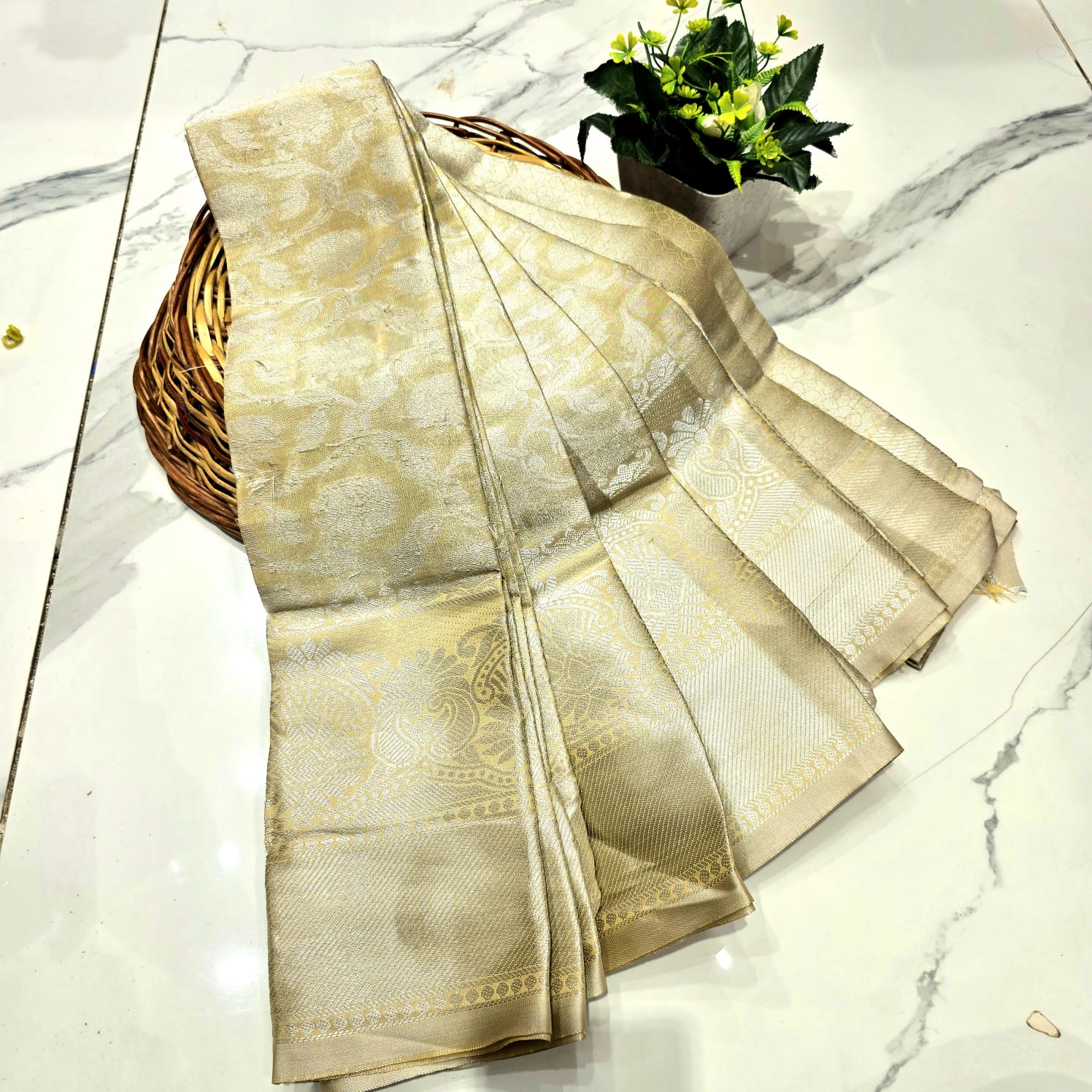 50 % Offer Tissue Silk Saree ( same colour only dispatch )