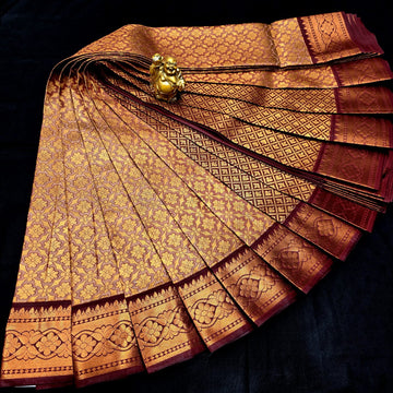 All Self Bridal Saree