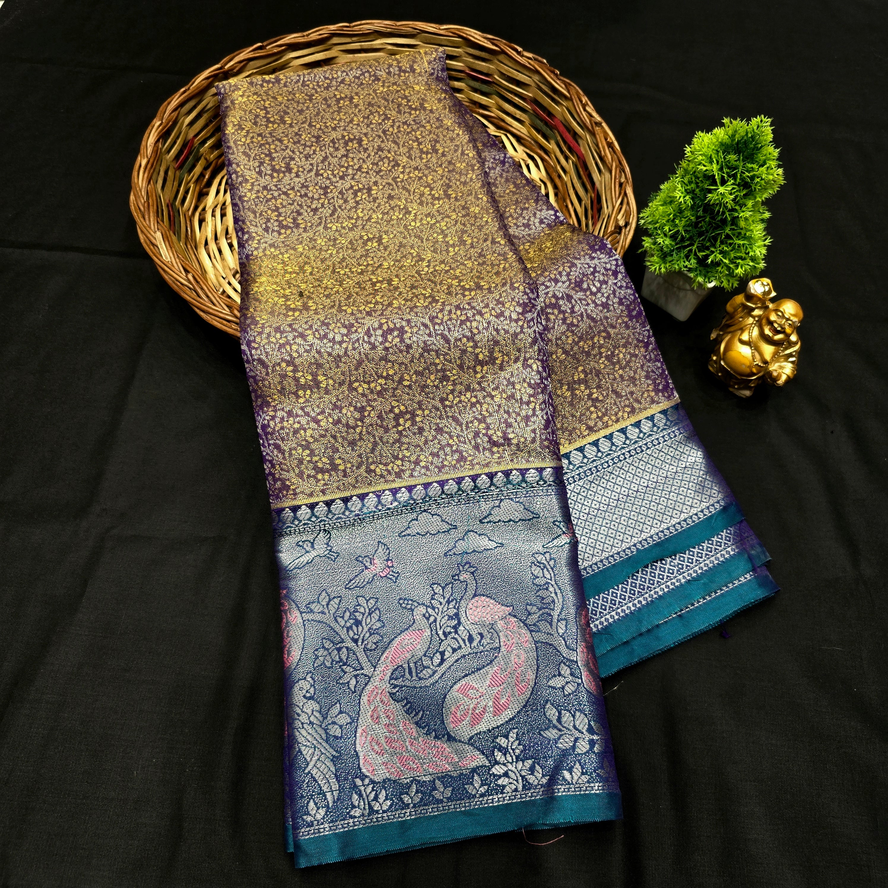 Tissue bridal Saree