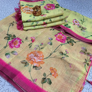 Trending Linen Offer Sarees