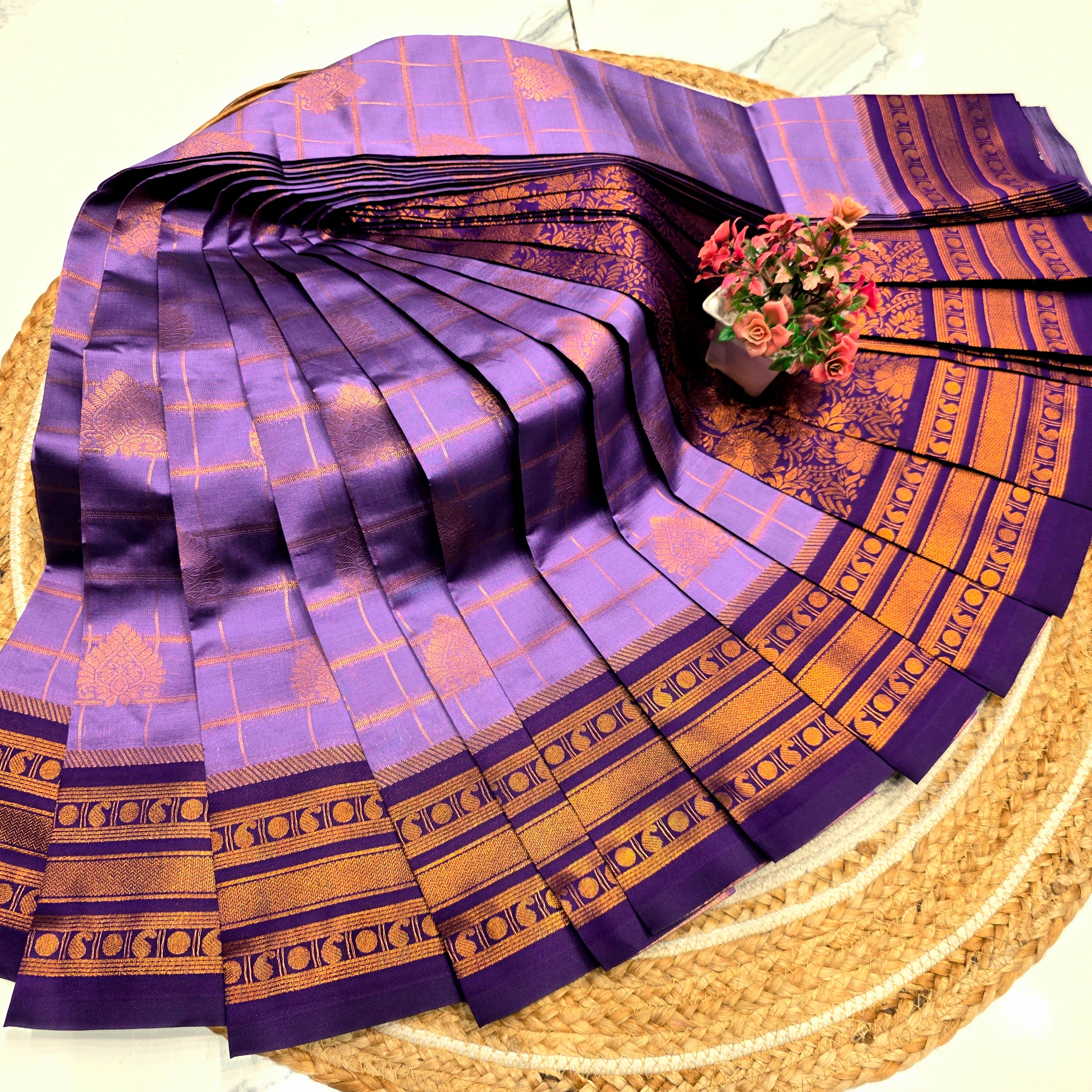 Royal Checks Silk Saree