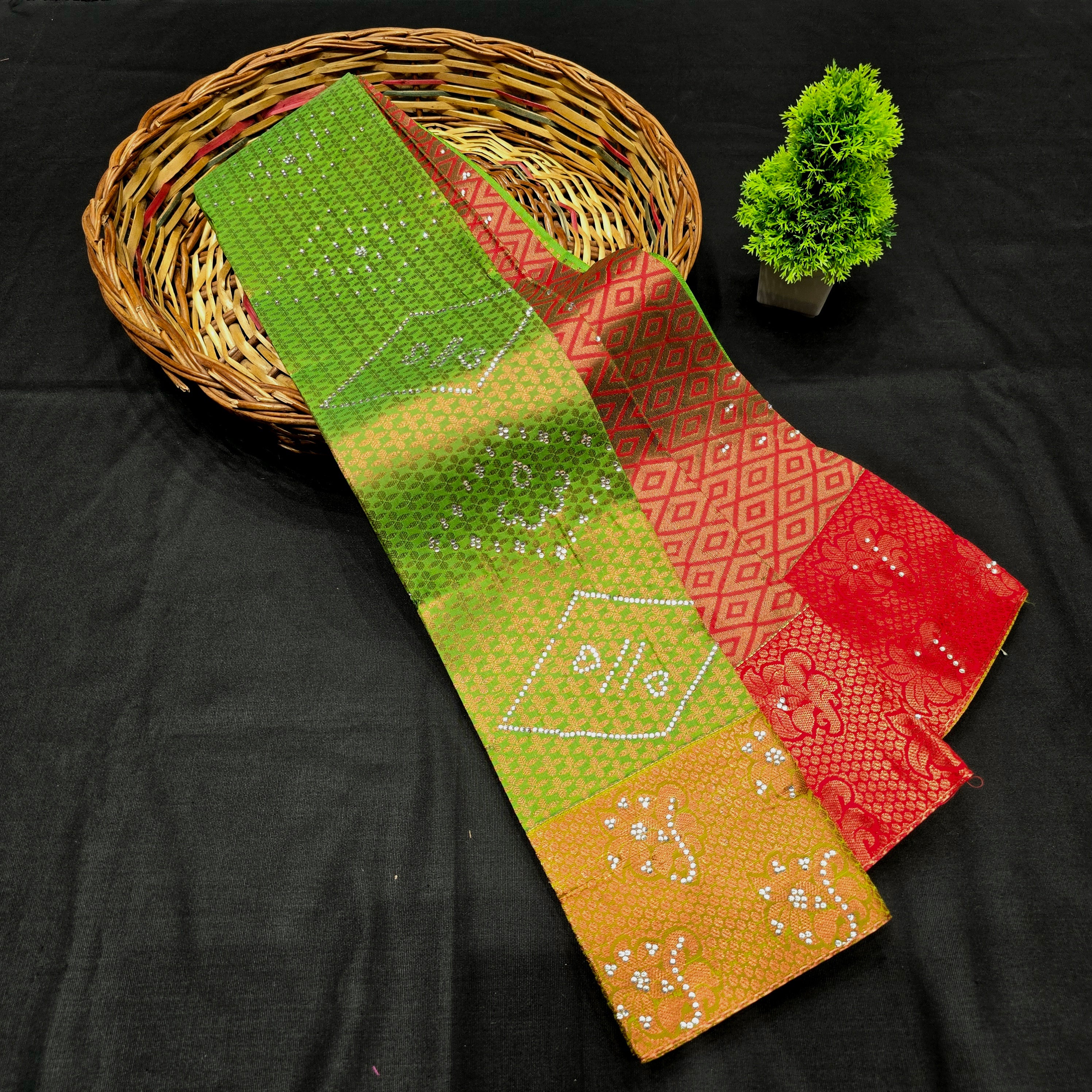 All Self Bridal Saree