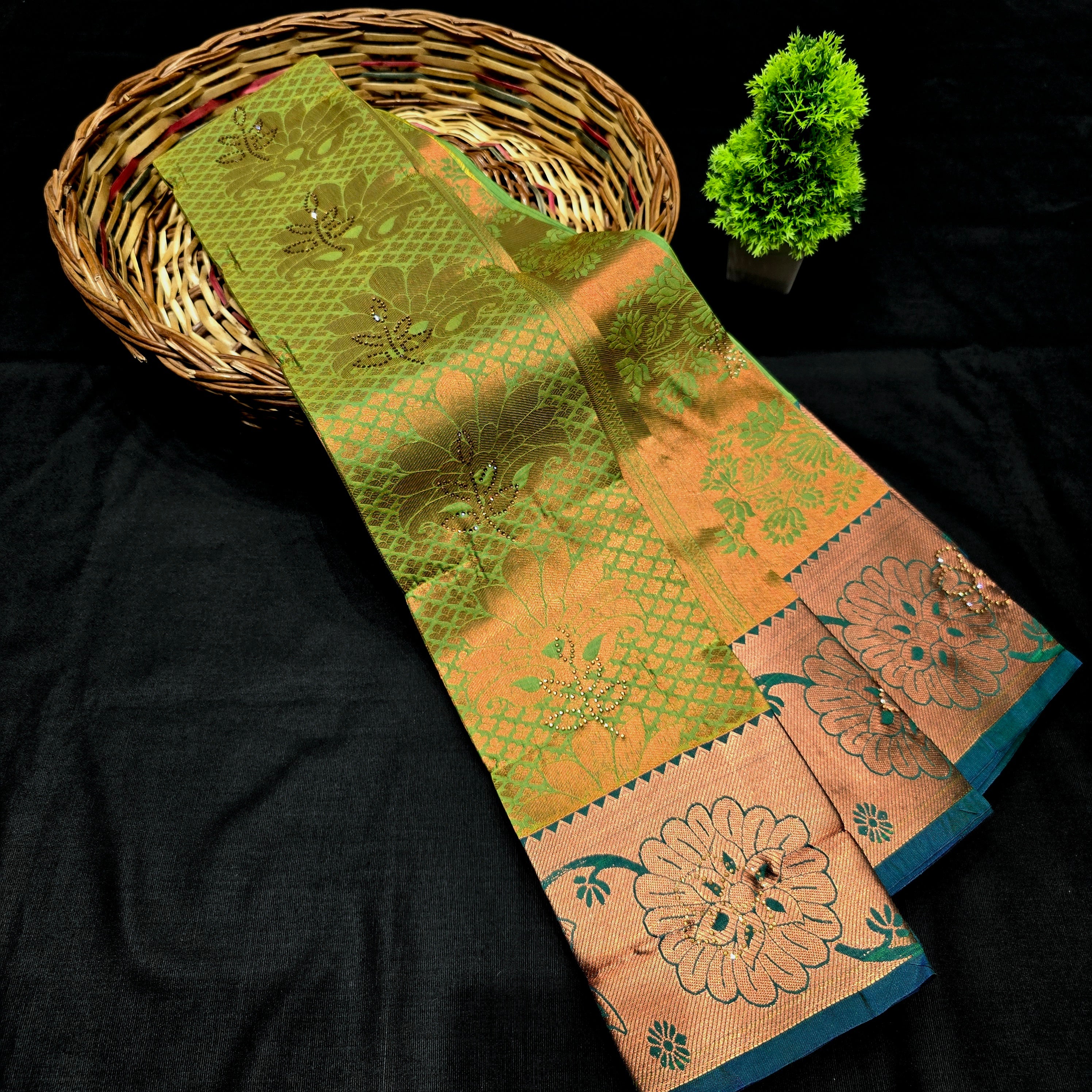 All Self Bridal Saree