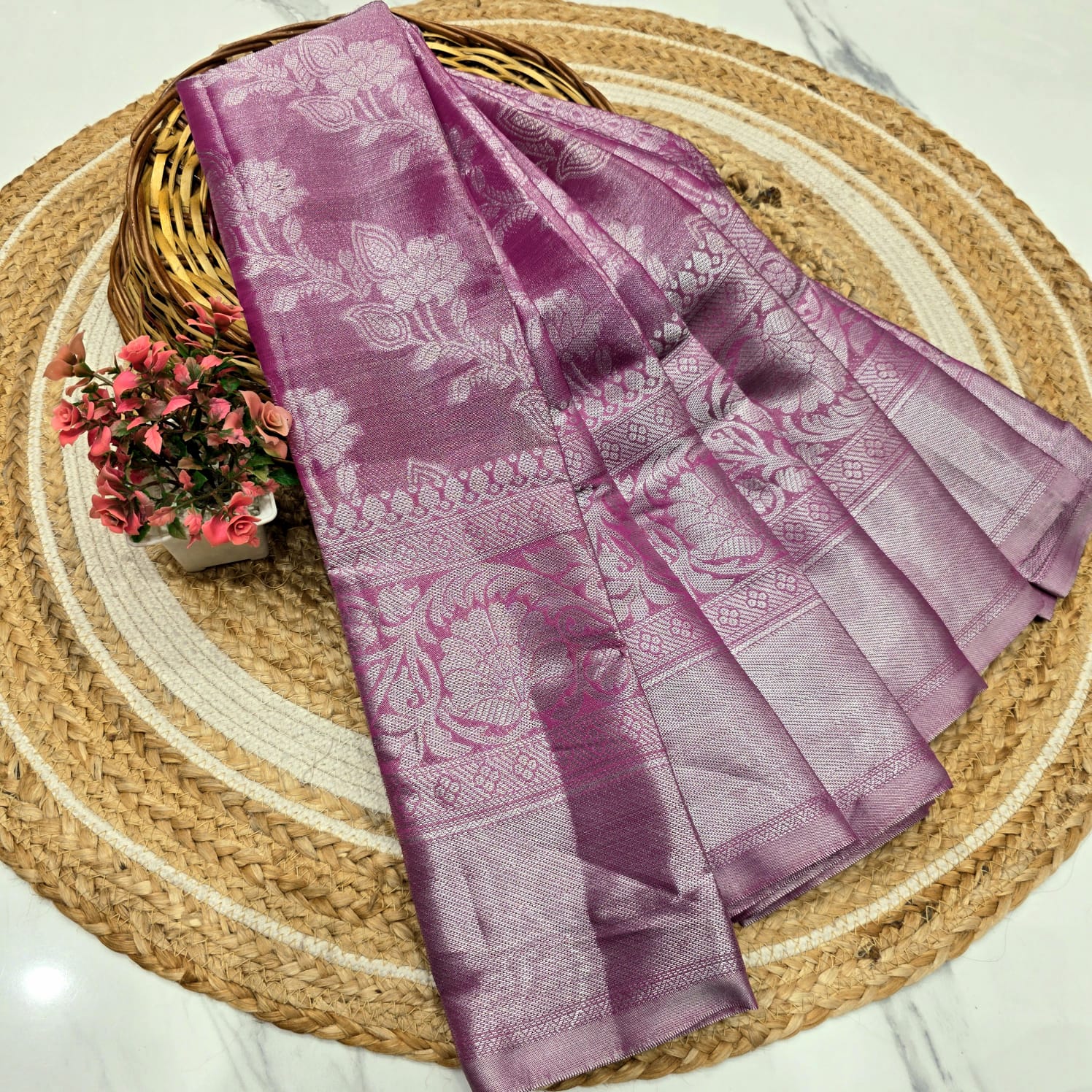 50 % Offer Tissue Silk Saree