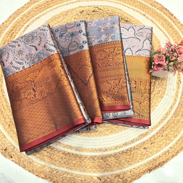One gram Tissue Silk Saree ( Same colour only Dispatch )