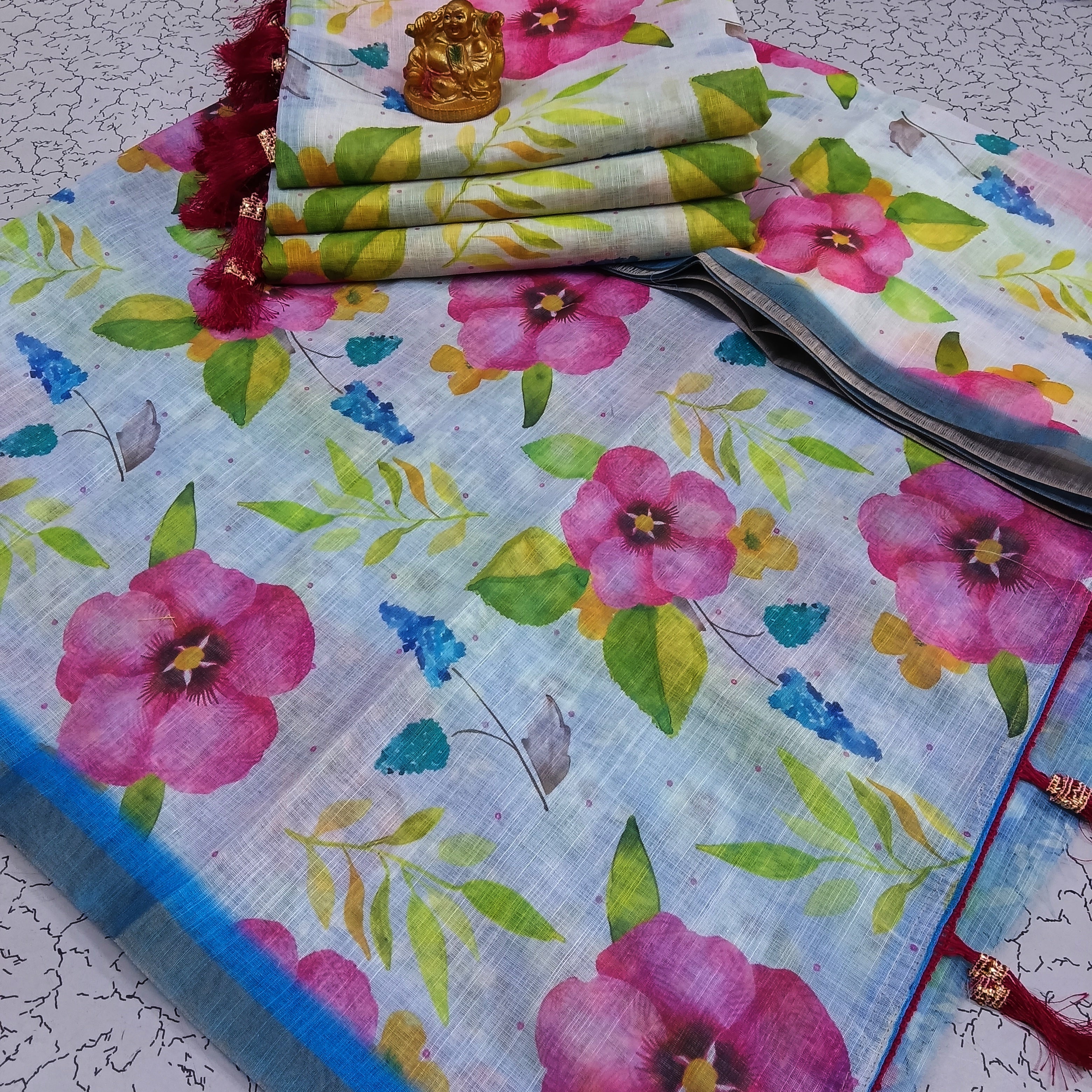 Trending Linen Offer Sarees