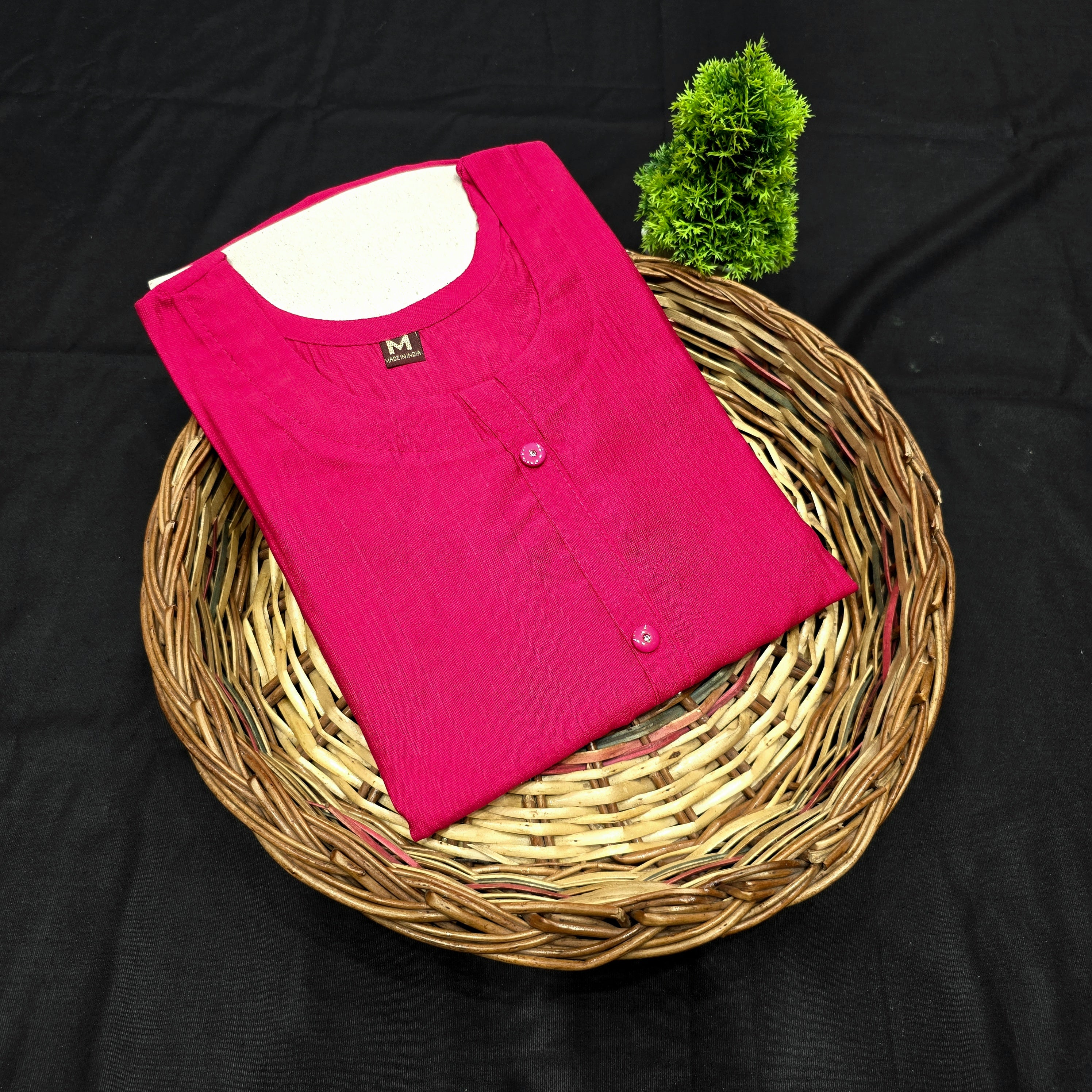 Premium Plain Cotton Kurti