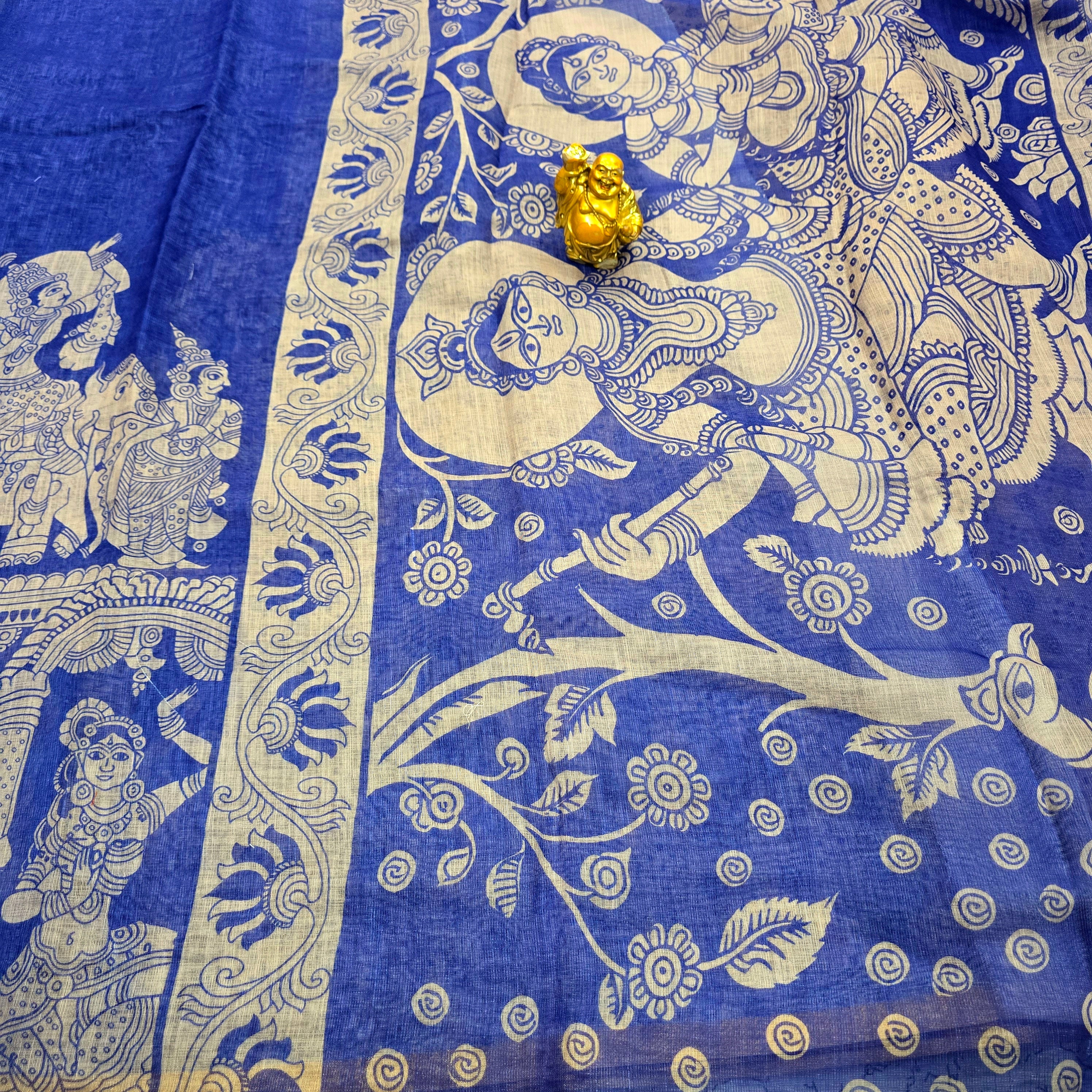 Kalamkari Cotton Silk saree