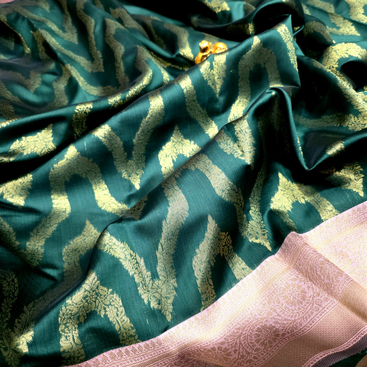 Barbie Green Soft Silk Saree