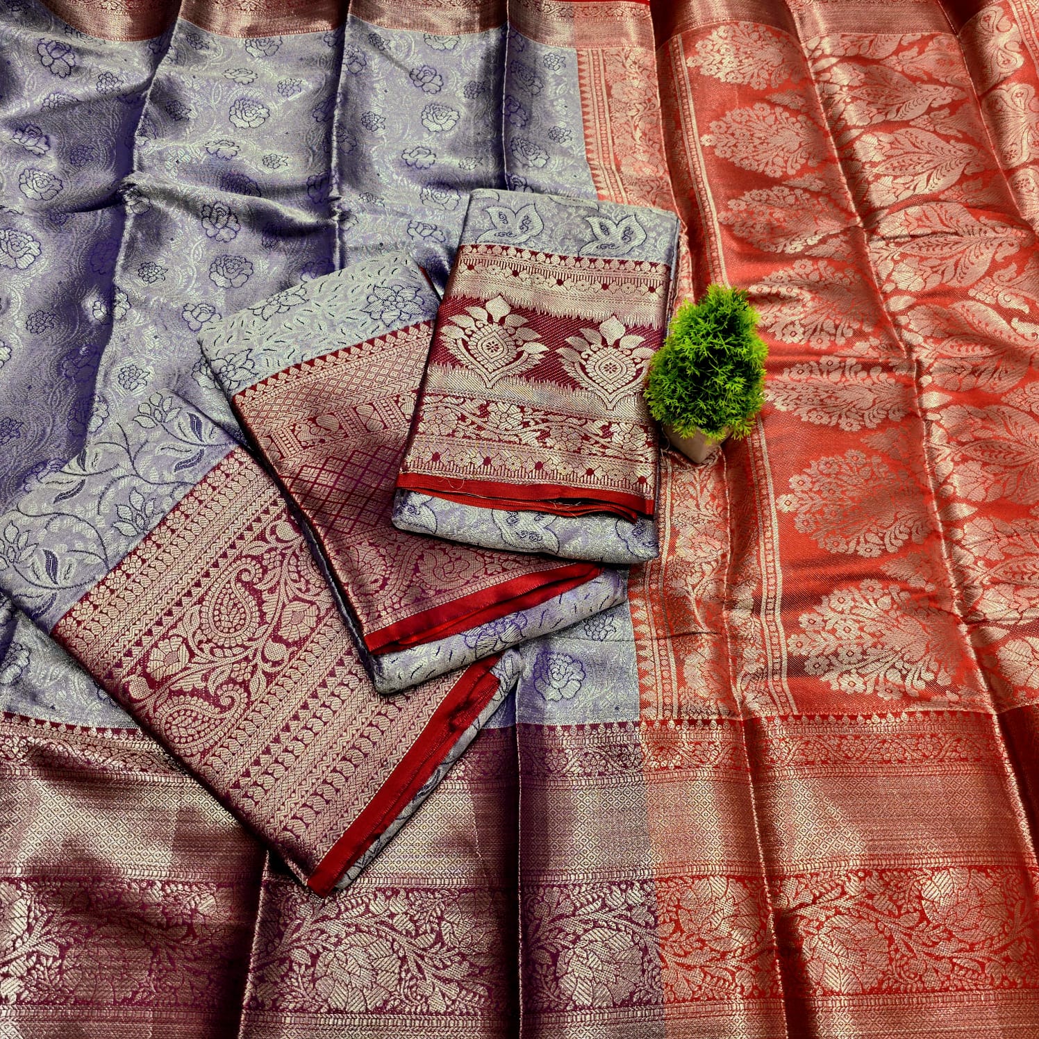One Gram Silver Saree