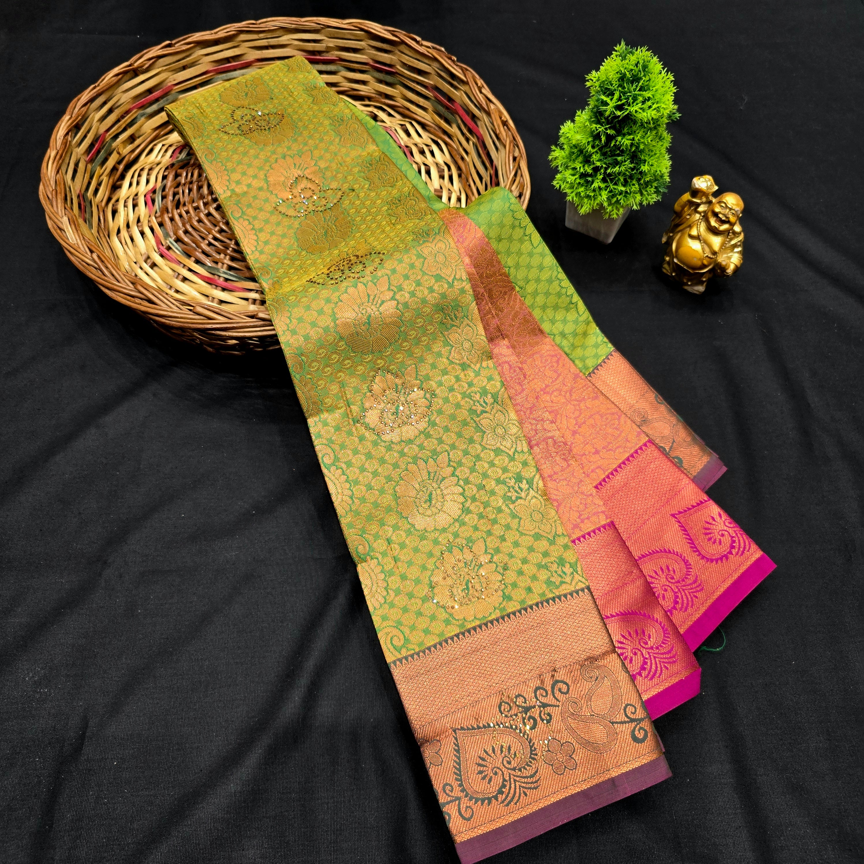 All Self Bridal Saree