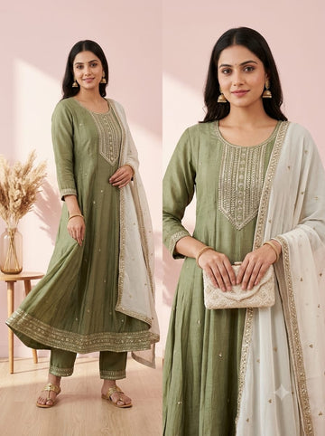 Jamdani 3-Pcs Kurti Set