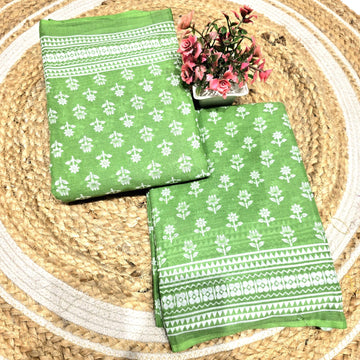 Premium Handloom Printed Cotton Saree