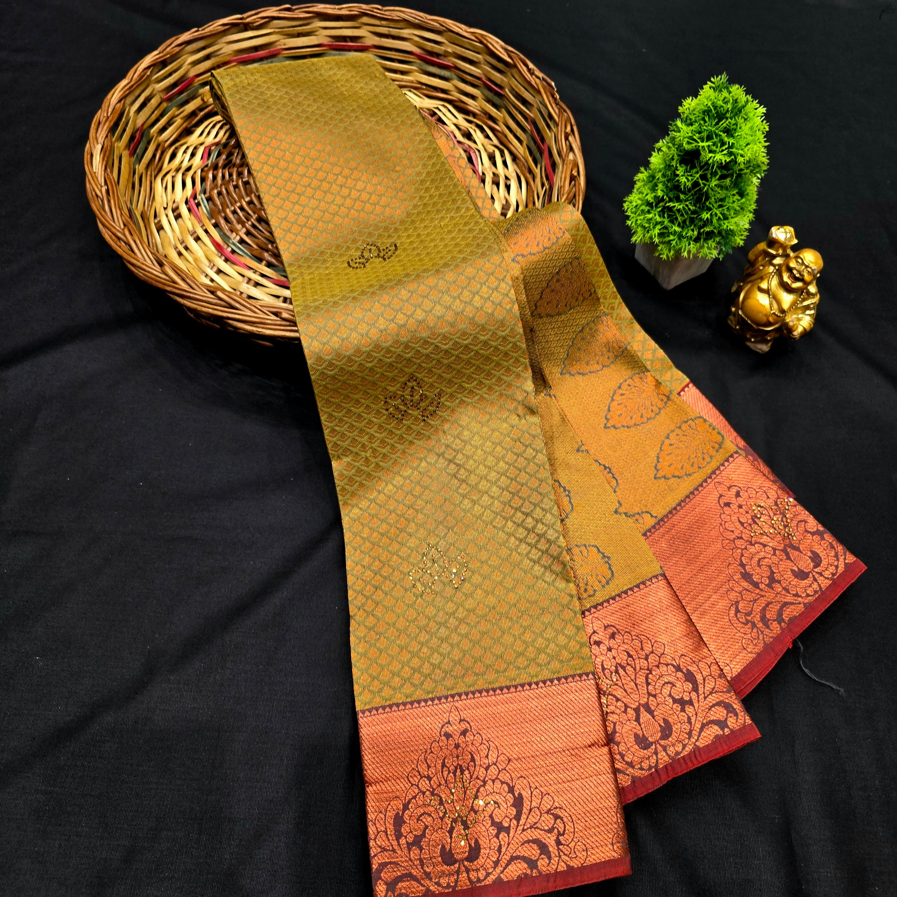 All Self Bridal Saree