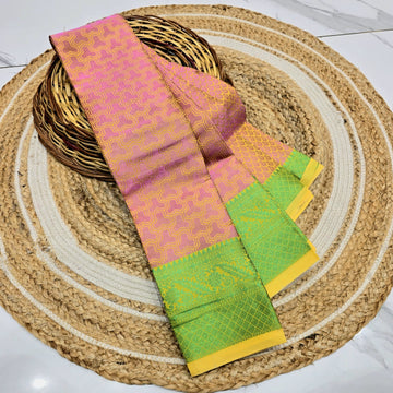 Offer Jacquard Silk Saree ( Same colour only dispatch )