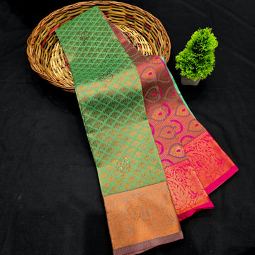 All Self Bridal Saree without Stone