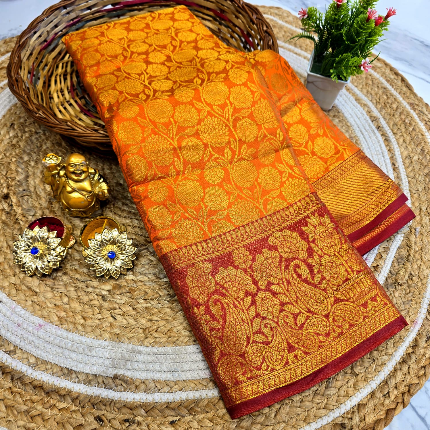 Tissue Bridal Saree