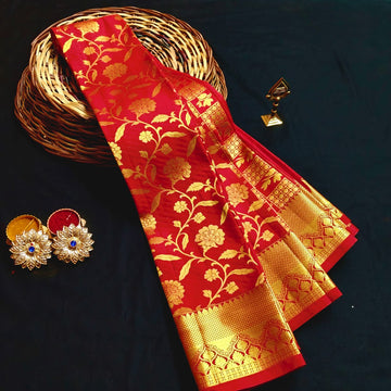 Golden All Self Sarees