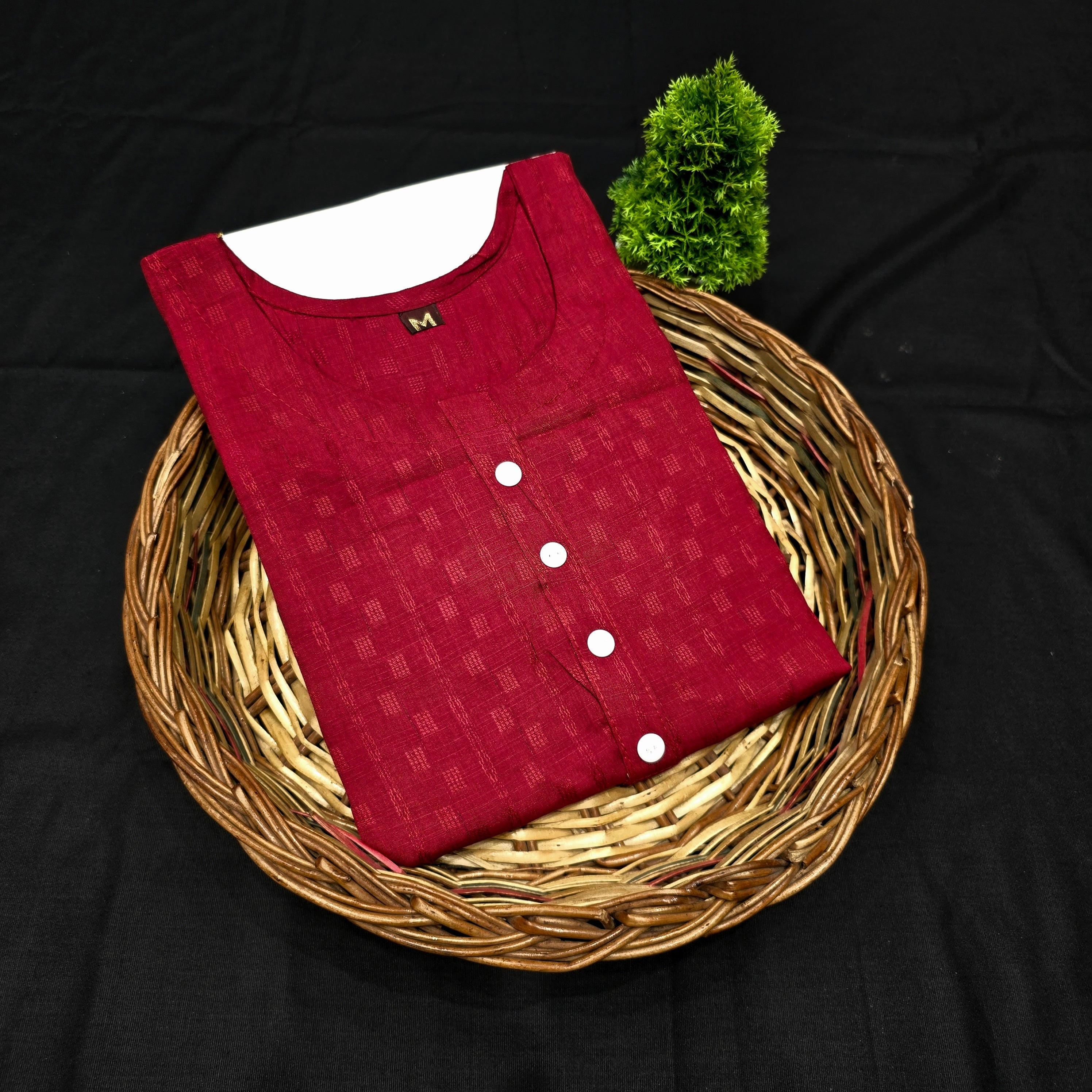 Premium Plain Cotton Kurti
