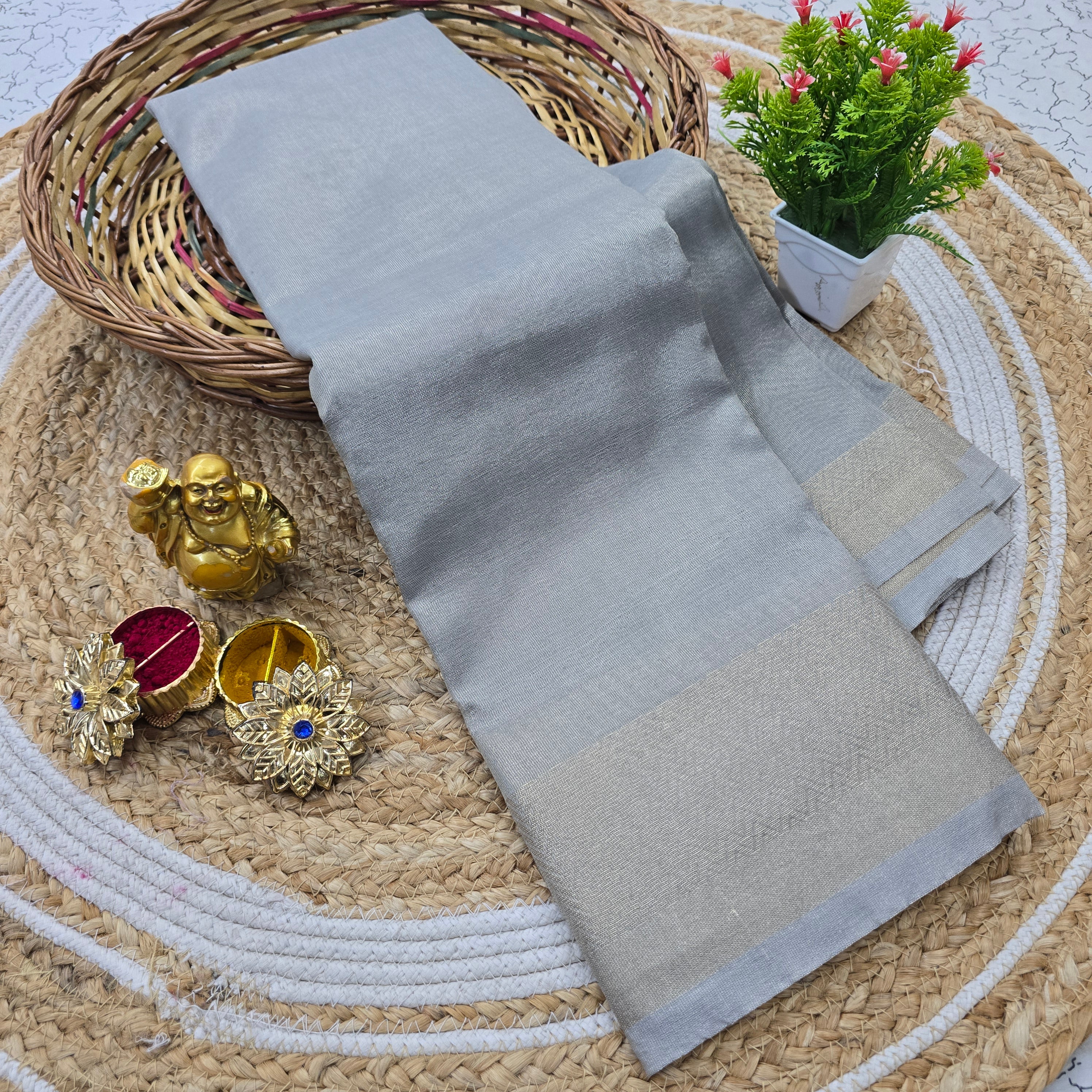 Fancy Plain Saree