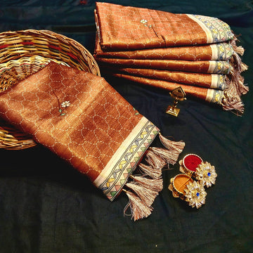 Bridal Fancy Soft Kalamkari Saree
