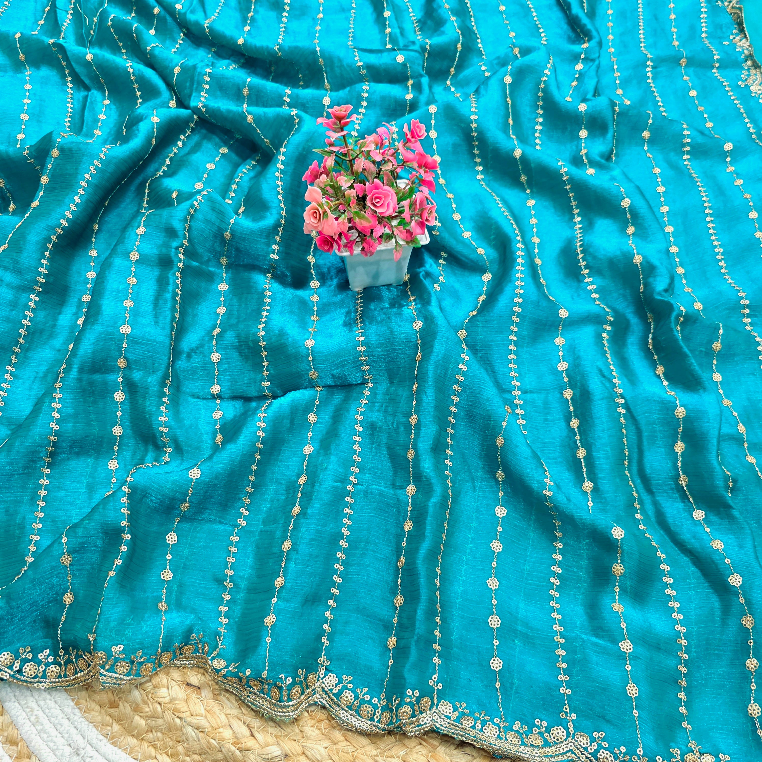 Space Silk Replica Saree
