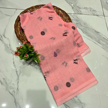 Tribal Print Linen Cotton Saree