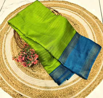 Dola Silk Zari Border Saree