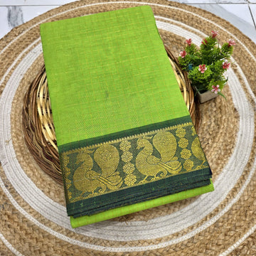 Pure Checked Cotton Saree