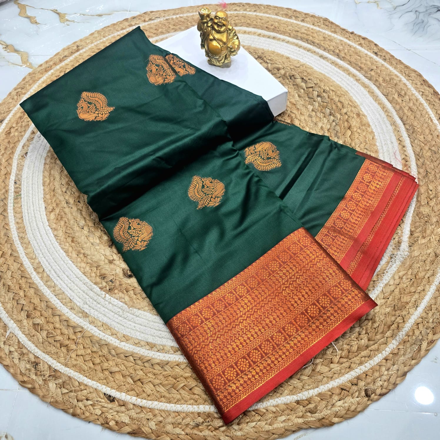 Traditional Soft Silk Zari Border Saree