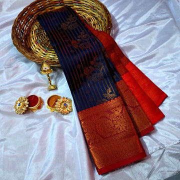 Vairaoosi Pattern Semi Silk saree