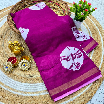 Malmal Cotton Saree