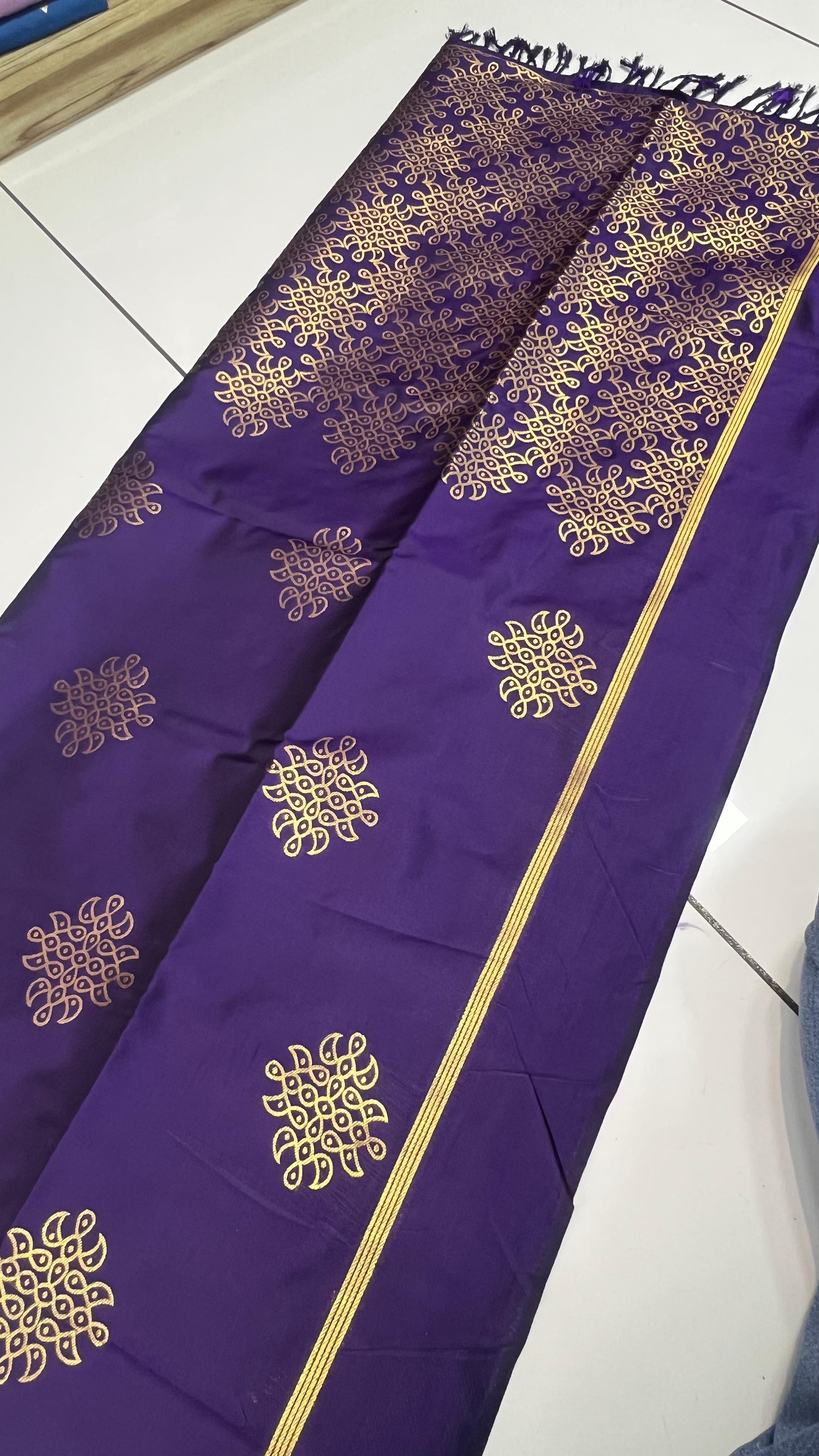 Premium kolam Silk Saree