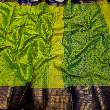 Checked Tissue Silk Saree