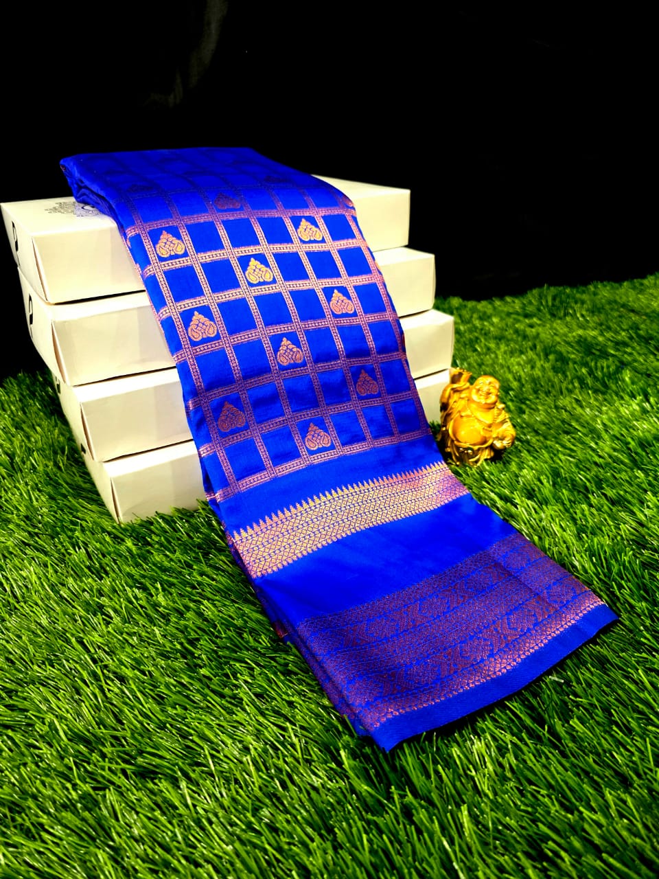 Own Production Traditional Silk saree - Copper Bentax